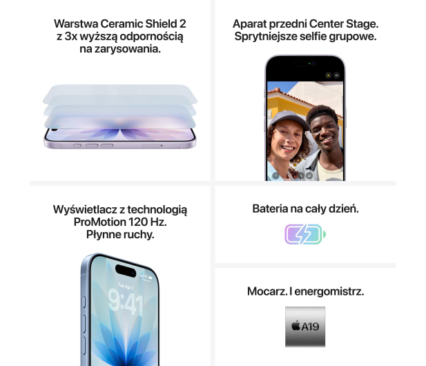 APPLE iPhone 17 256GB Biały - 1362335 - zdjęcie 6
